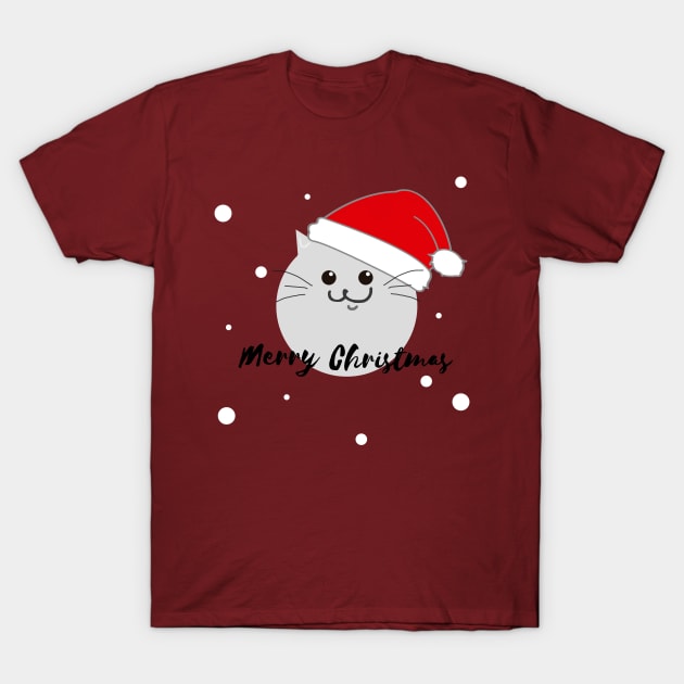 Merry Christmas Kitten T-Shirt by WordsGames